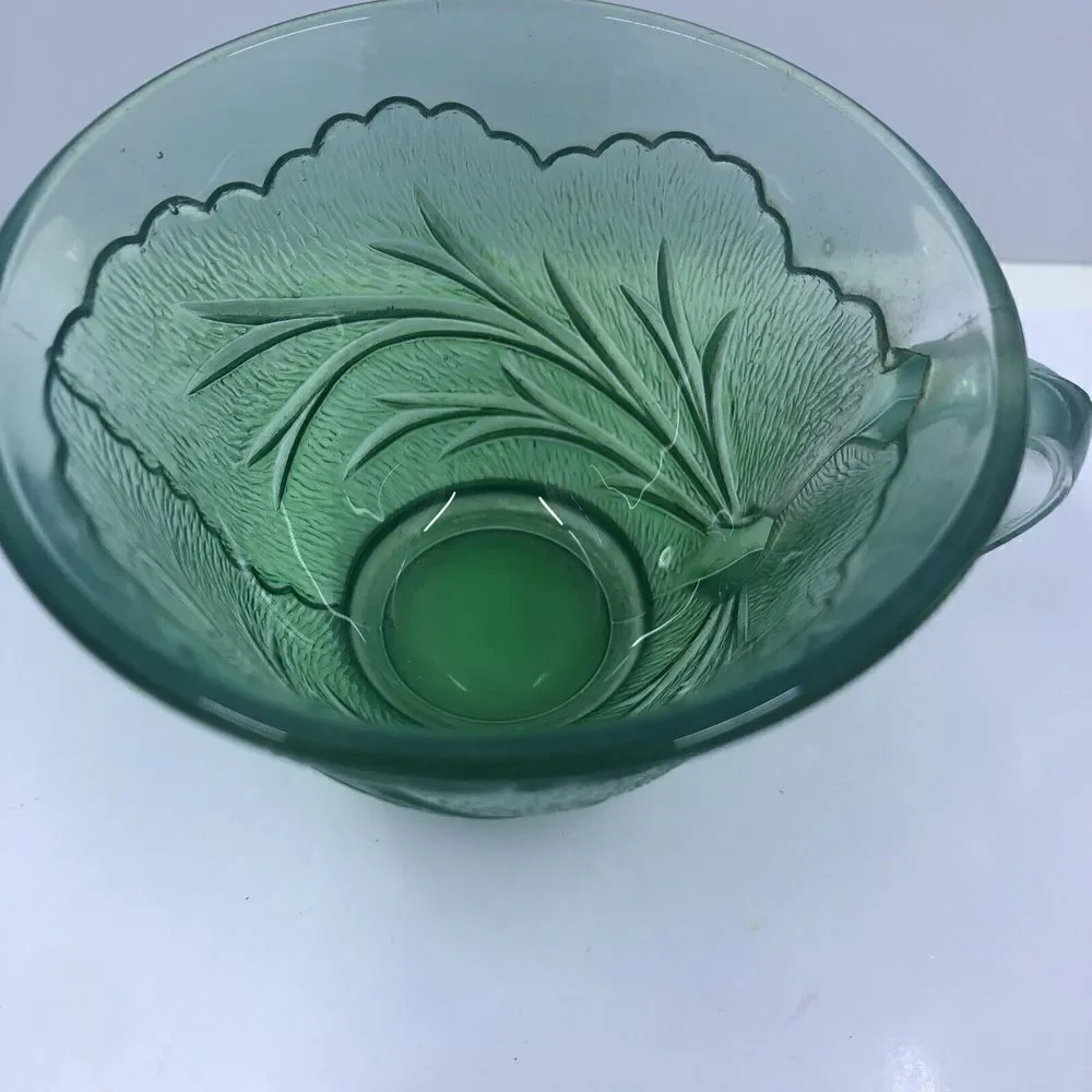 Indiana Glass Pebble Leaf Cup - Green